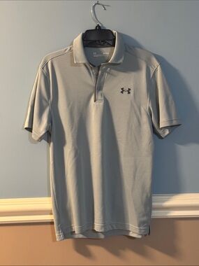 Under Armour Men's Light Grayish Blue Performance Polo size Medium